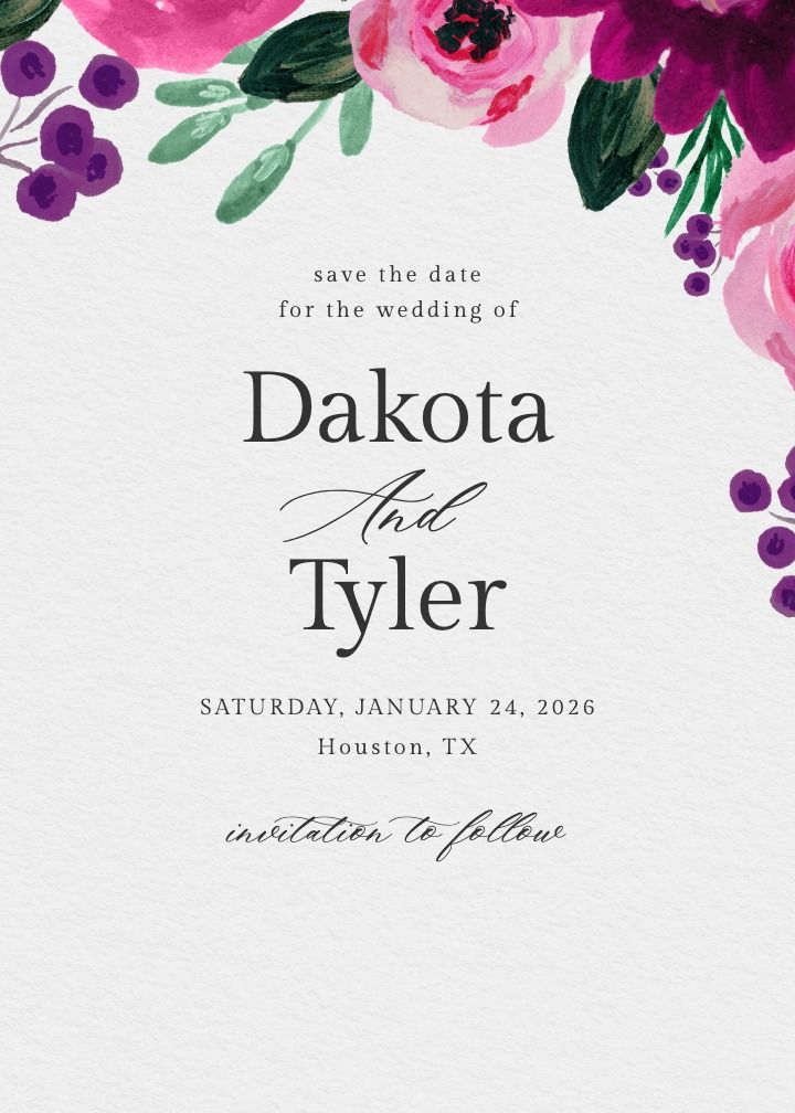 Save the Date Card