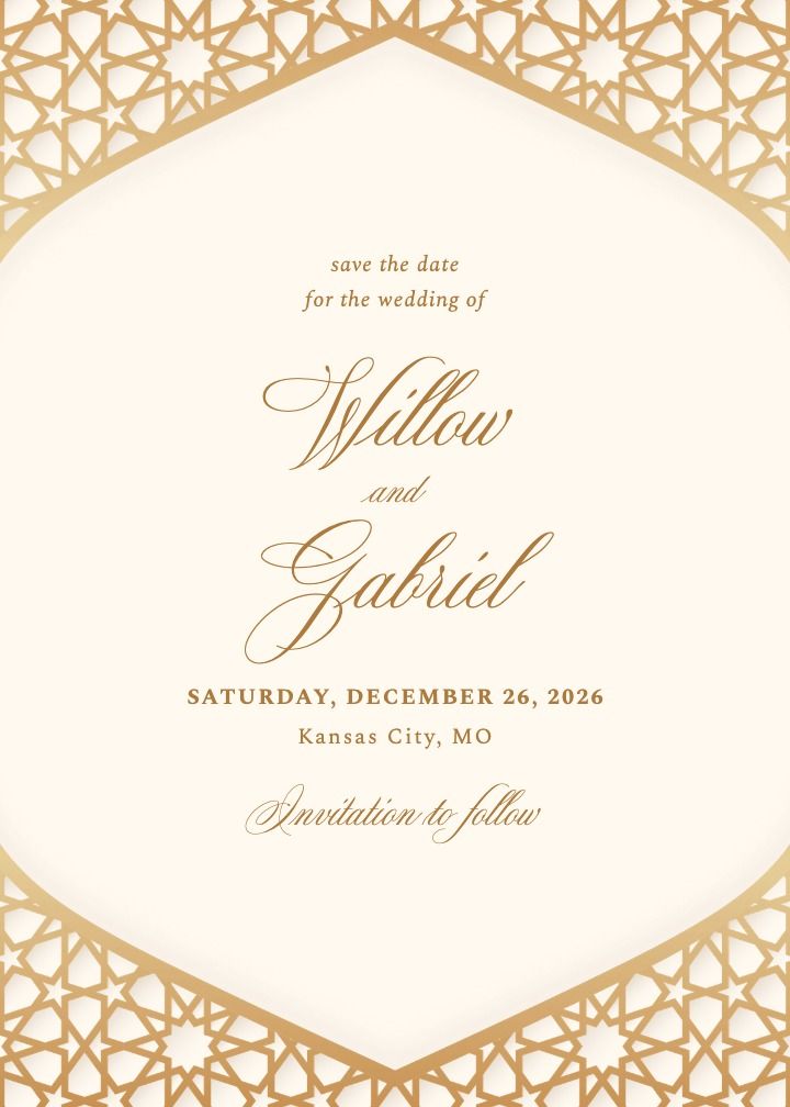 Save the Date Card