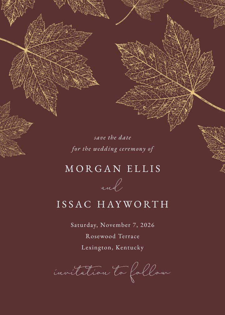 Save the Date Card