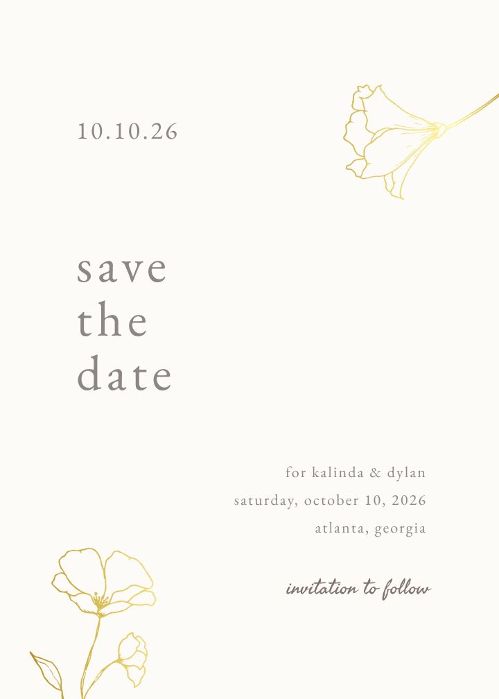 Save the Date Card