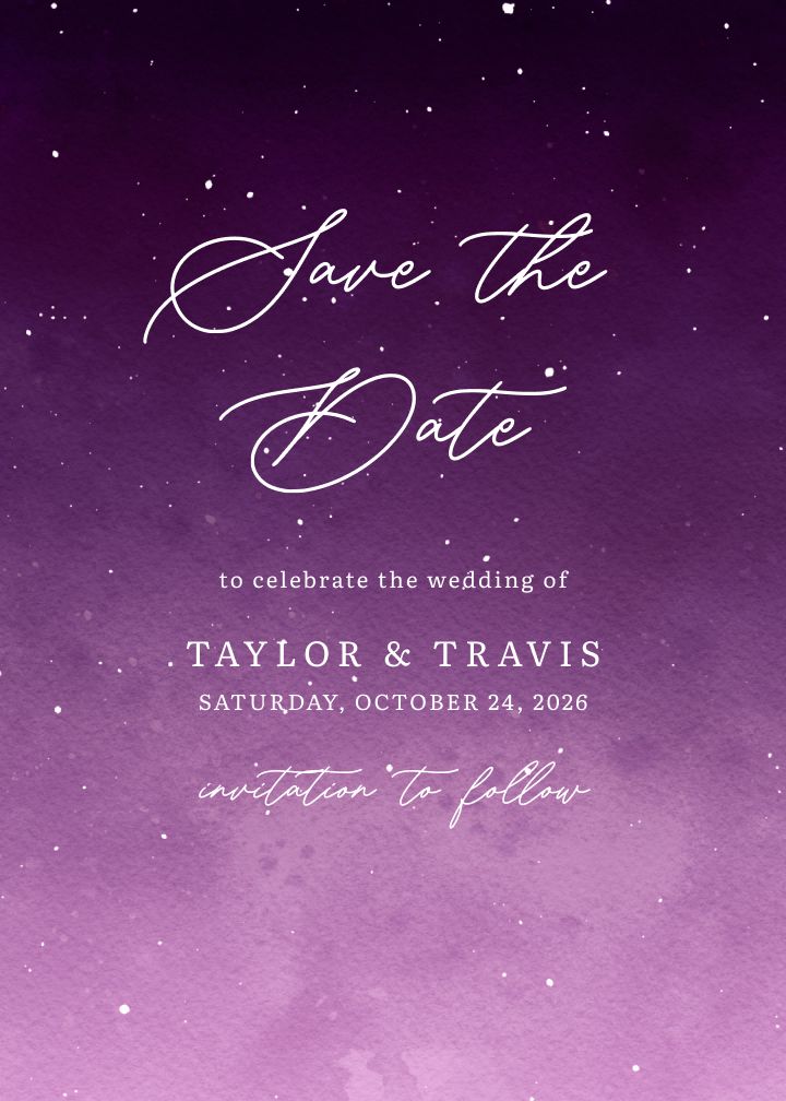 Save the Date Card