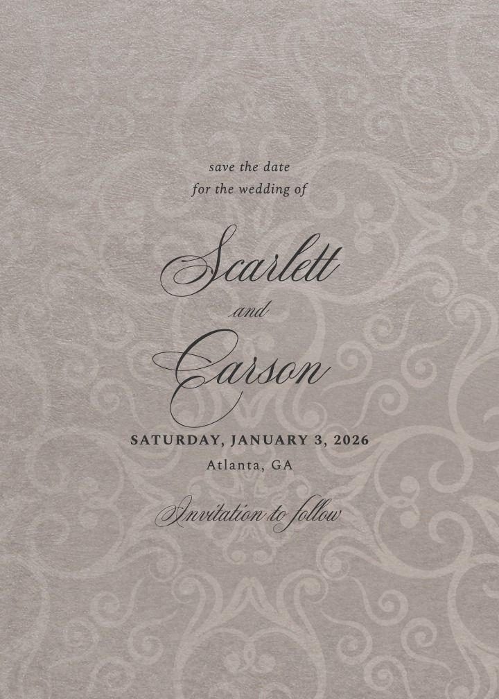 Save the Date Card