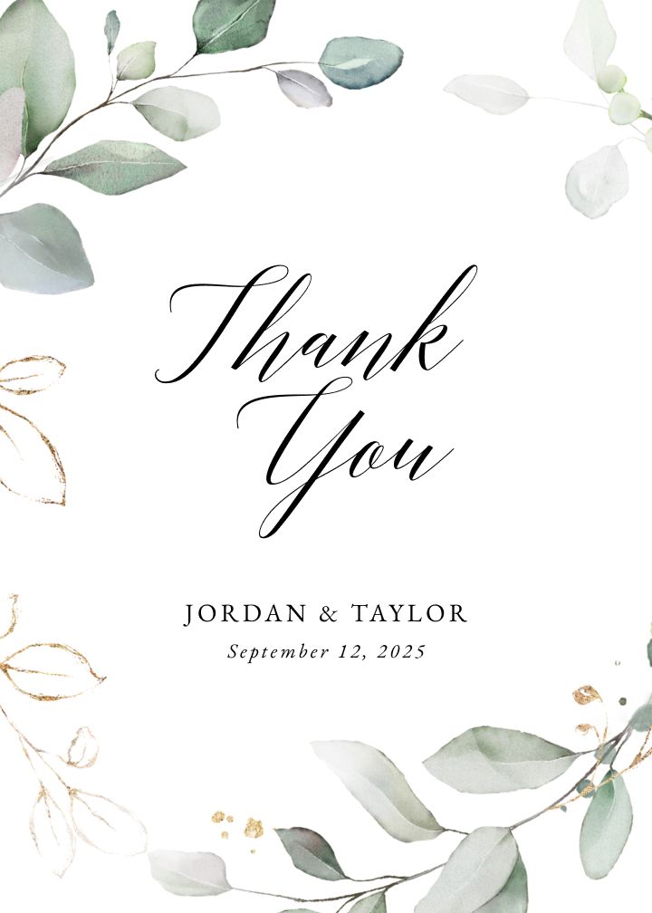 Thank You Cards Card