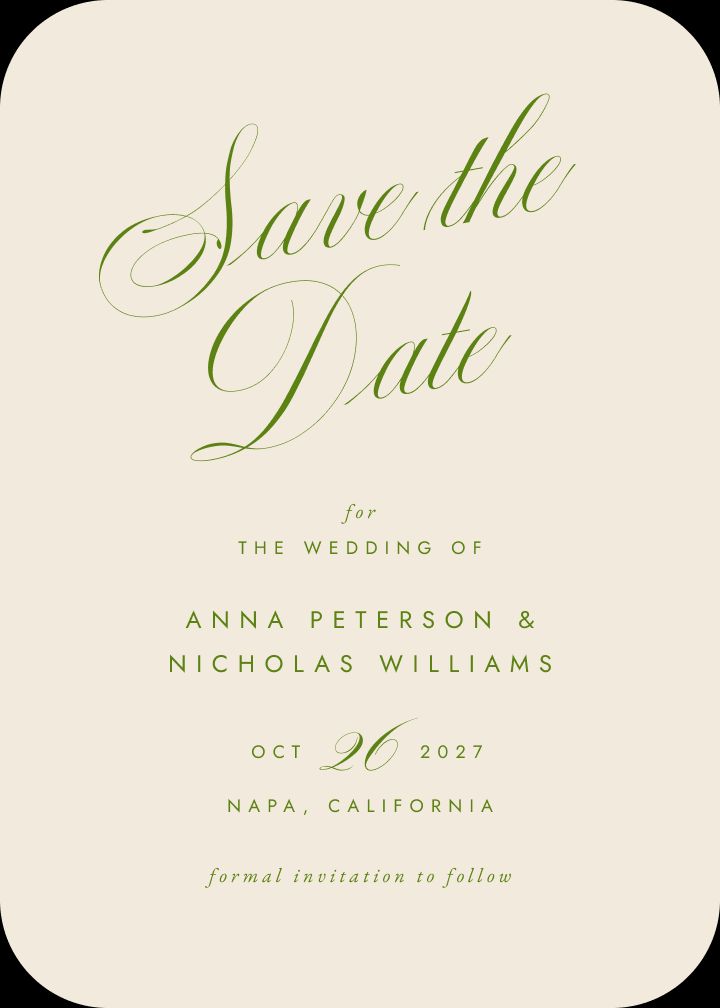 Save the Date Card