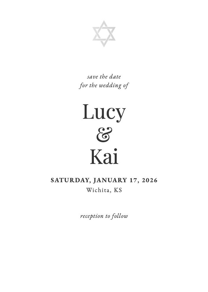 Save the Date Card