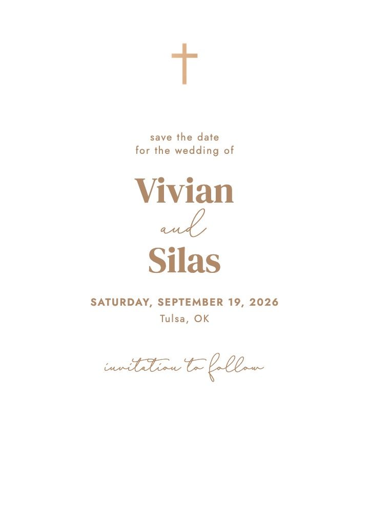 Save the Date Card