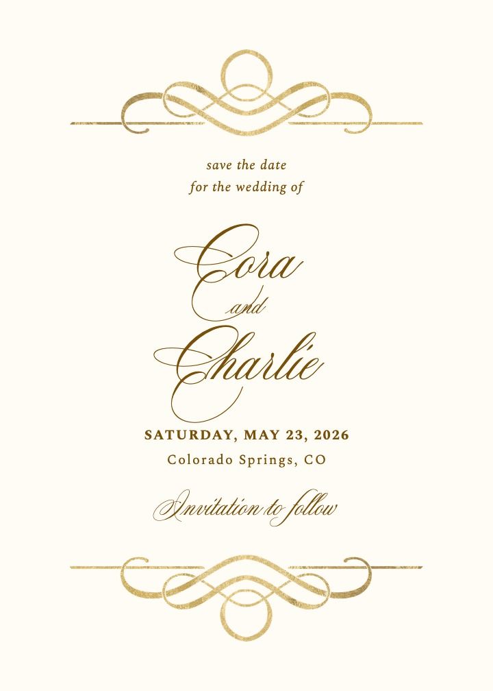 Save the Date Card