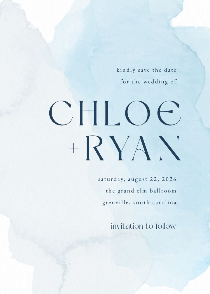 Save the Date Card