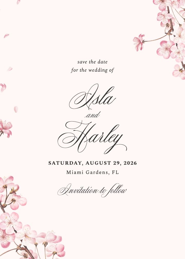 Save the Date Card