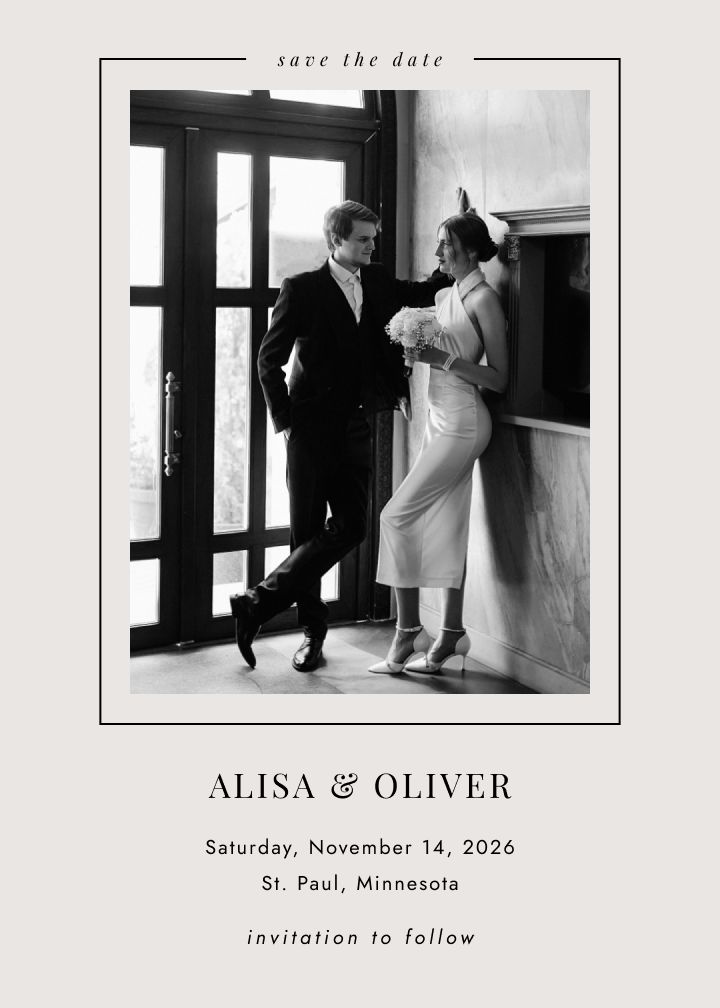Save the Date Card