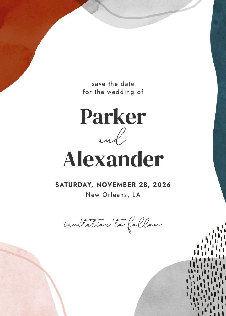 Save the Date Card
