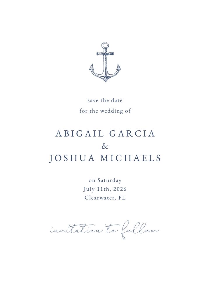 Save the Date Card