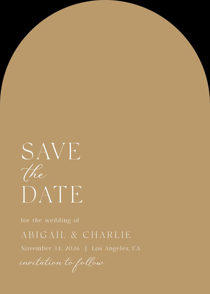 Save the Date Card
