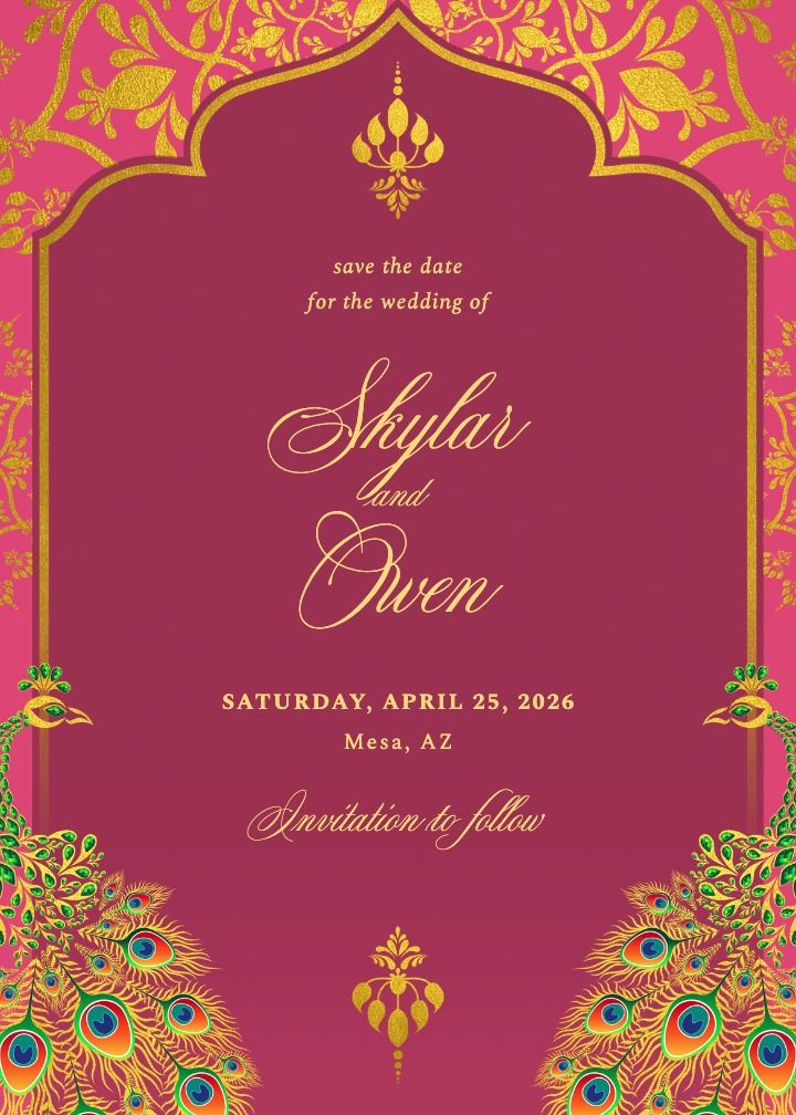 Save the Date Card