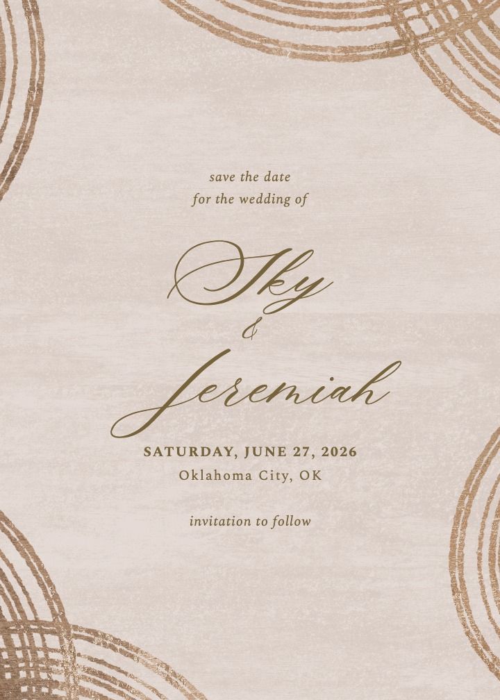 Save the Date Card