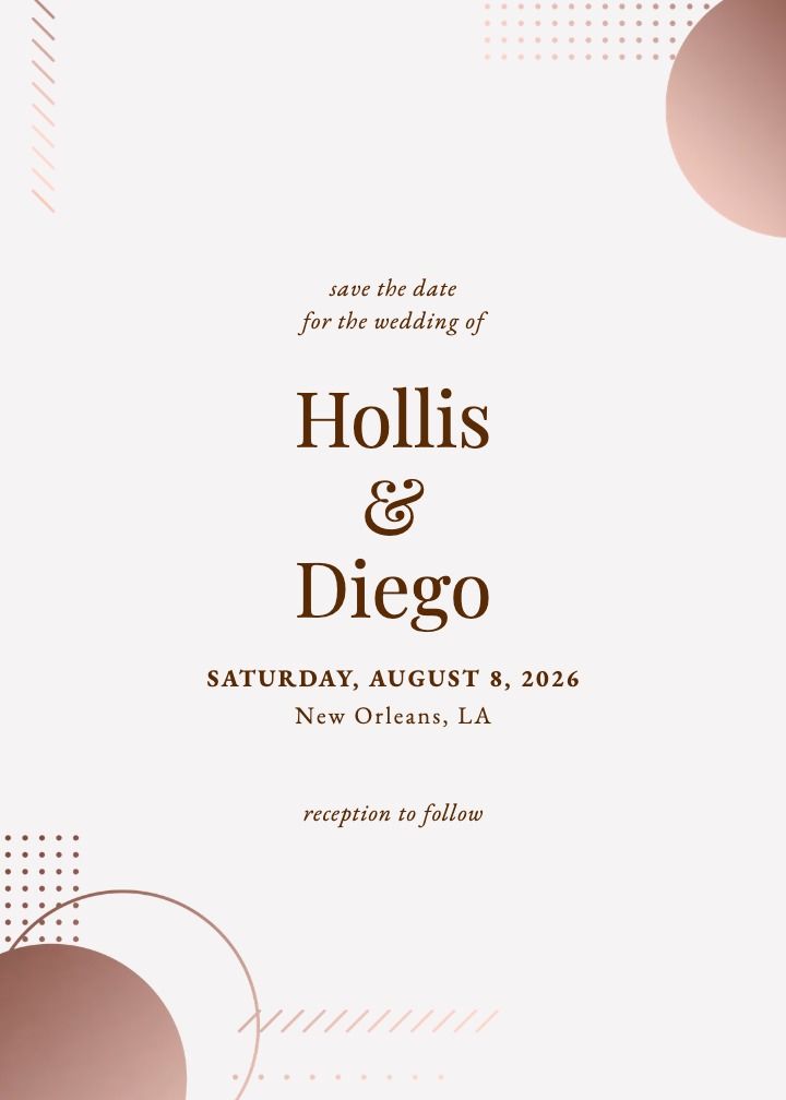 Save the Date Card