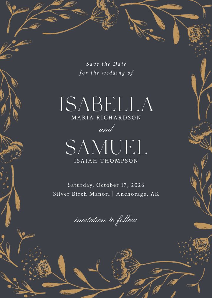 Save the Date Card