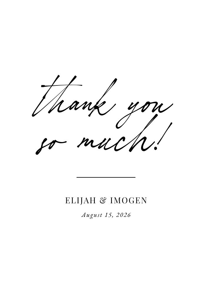 Thank You Cards Card