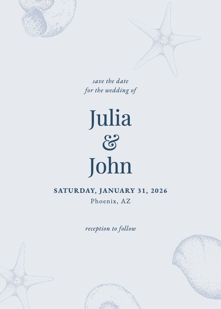 Save the Date Card