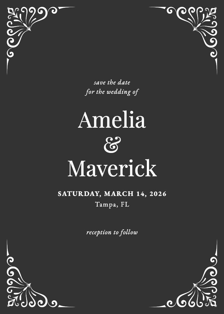 Save the Date Card
