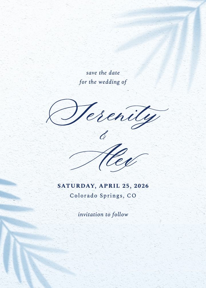 Save the Date Card