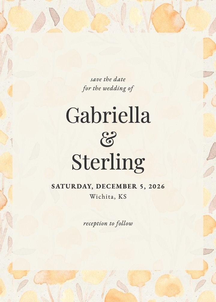 Save the Date Card