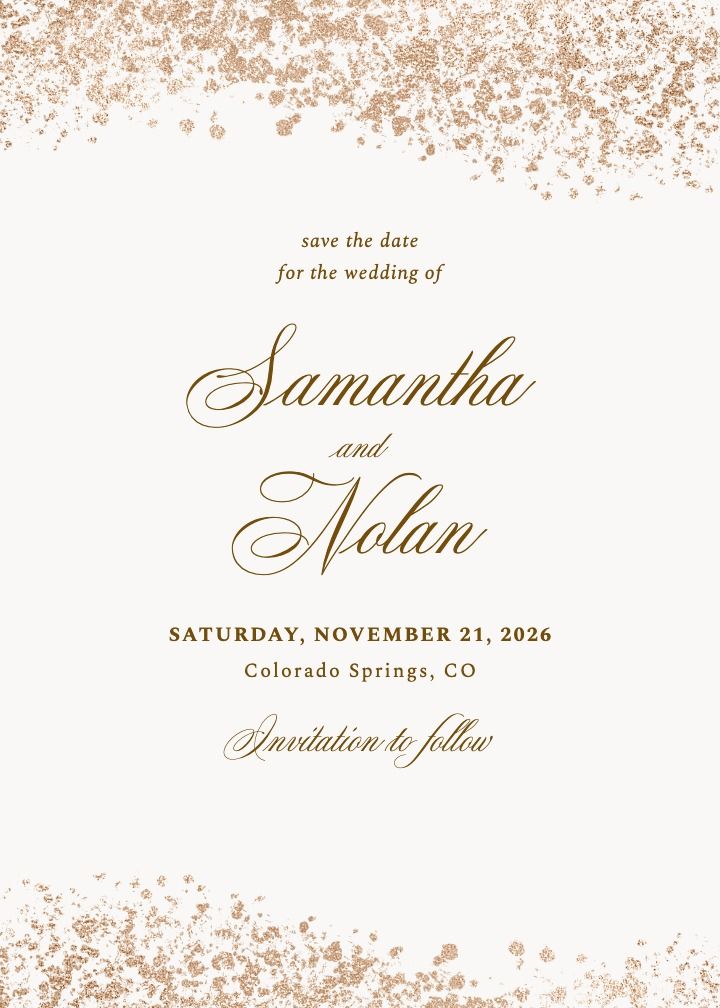 Save the Date Card