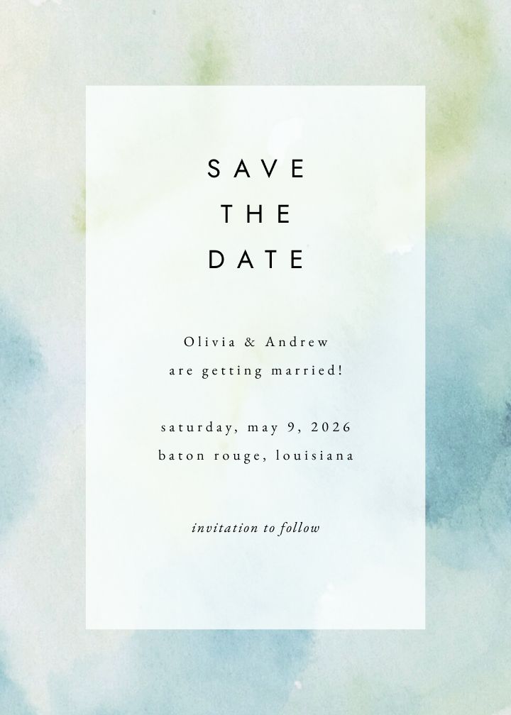 Save the Date Card
