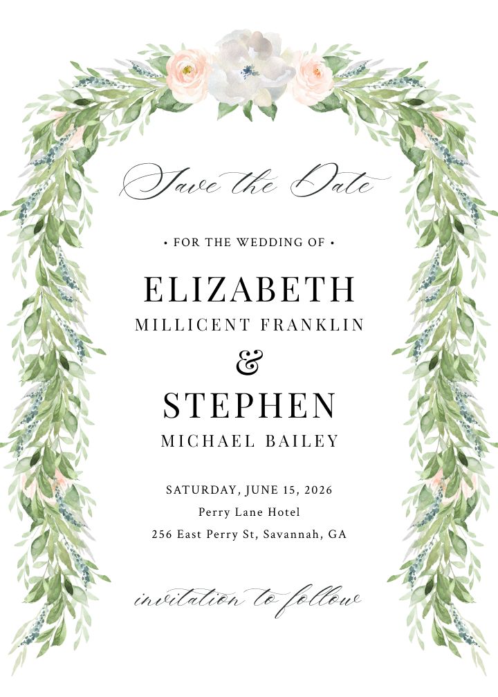 Save the Date Card