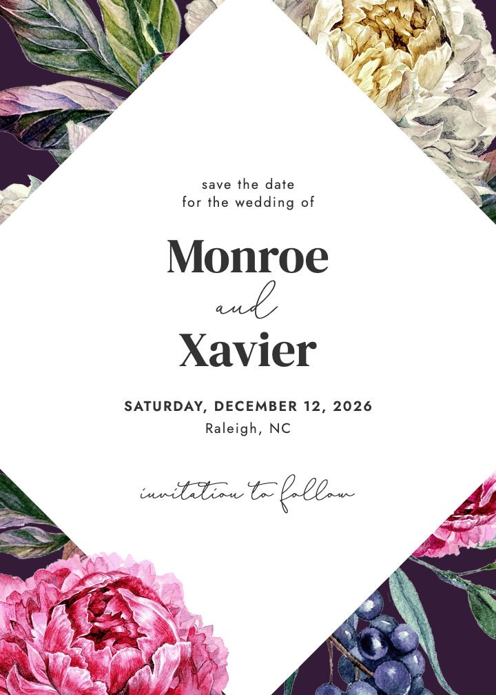 Save the Date Card