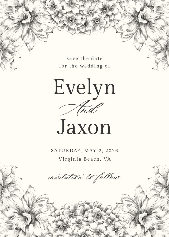 Save the Date Card