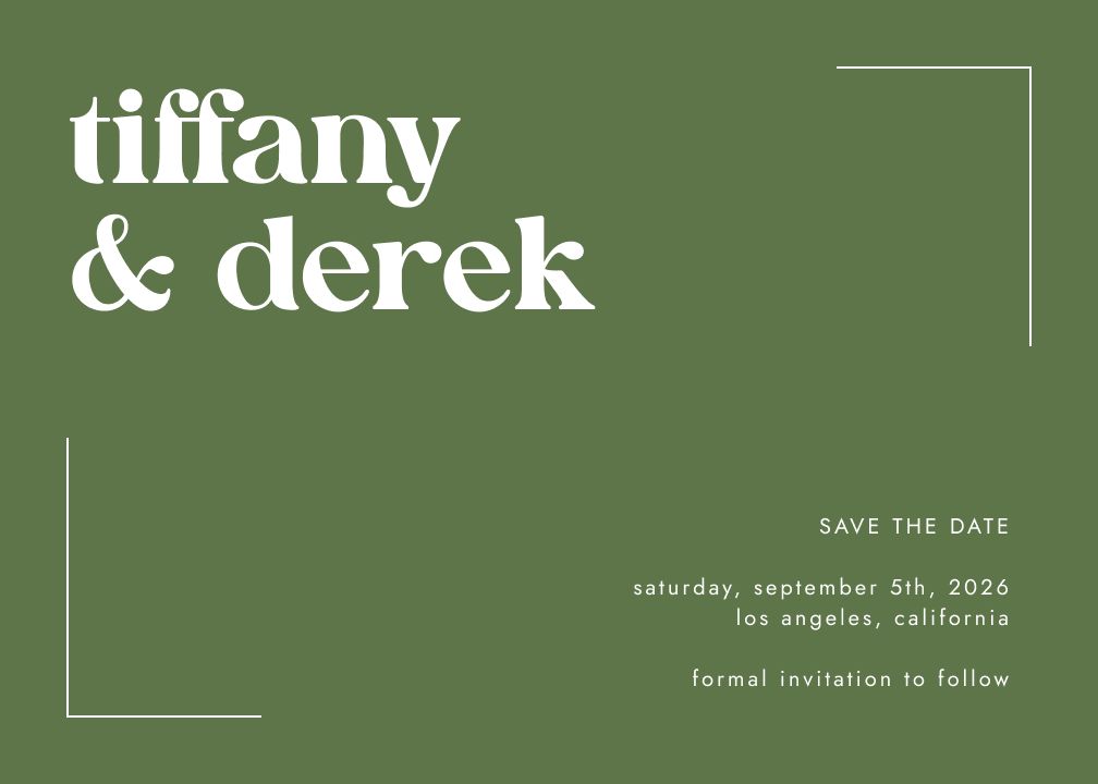 Save the Date Card