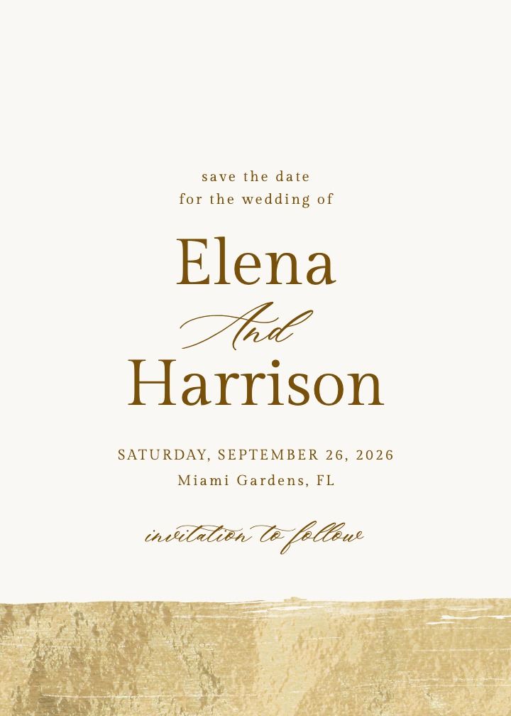 Save the Date Card