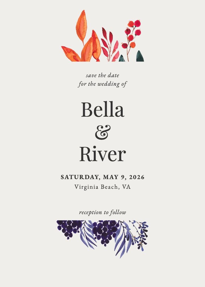 Save the Date Card