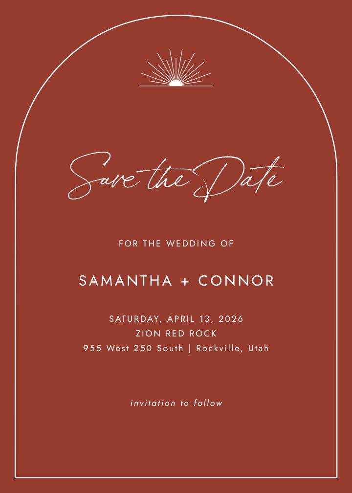 Save the Date Card