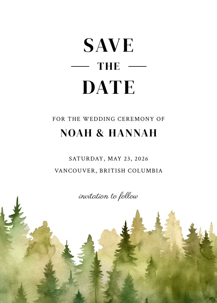 Save the Date Card