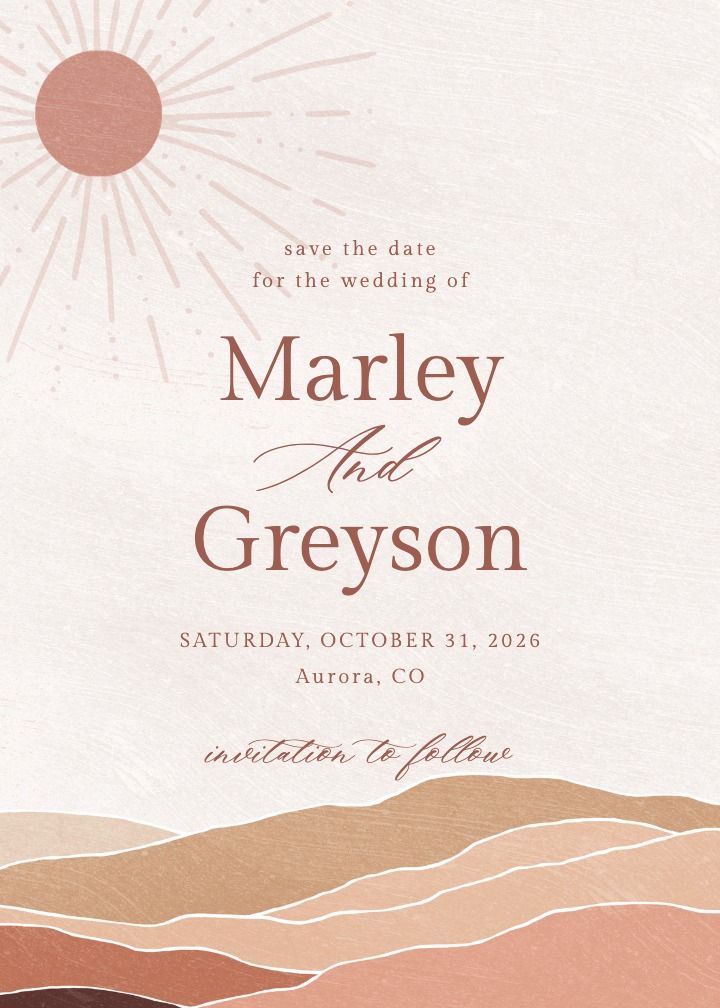 Save the Date Card