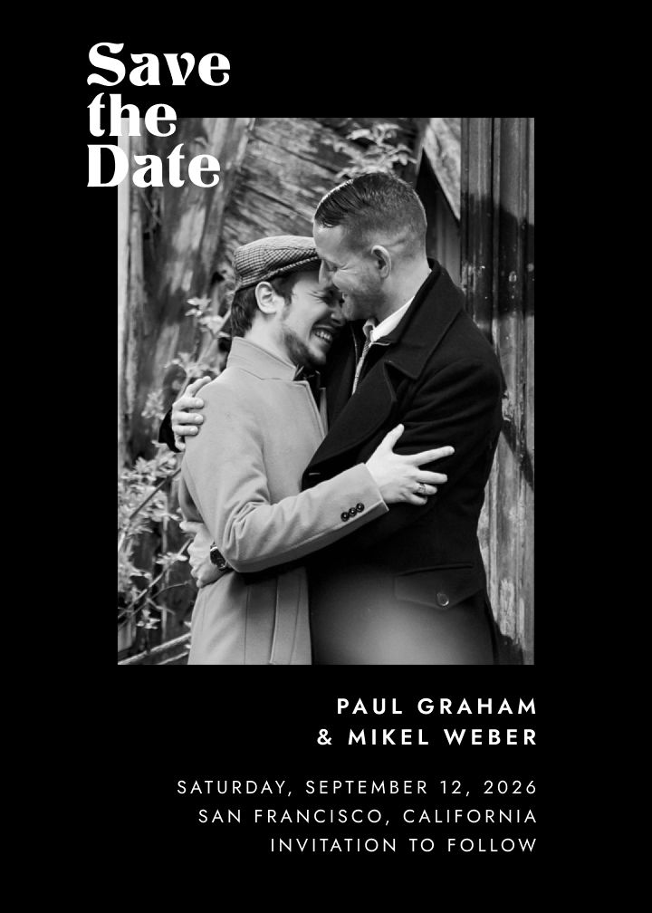 Save the Date Card