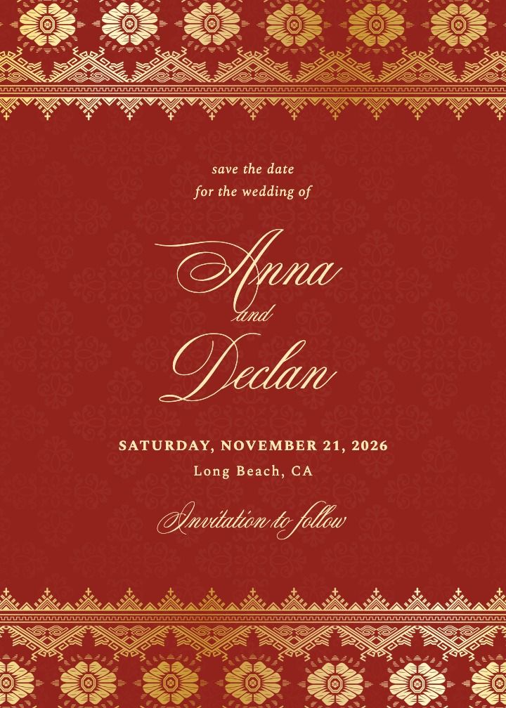 Save the Date Card