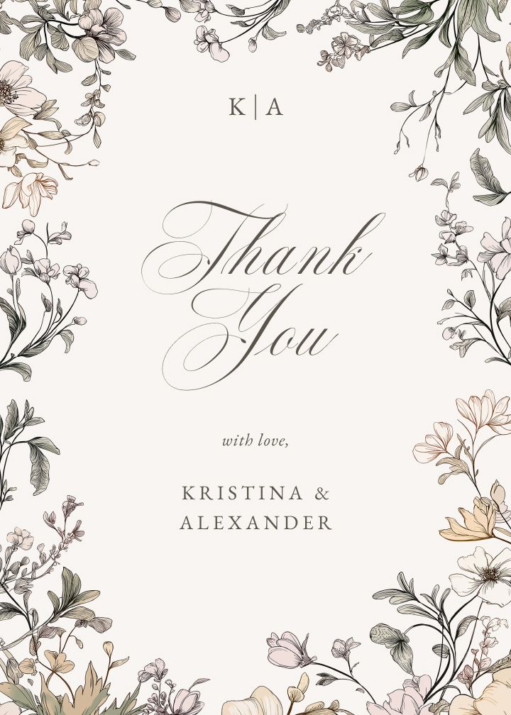 Thank You Cards Card