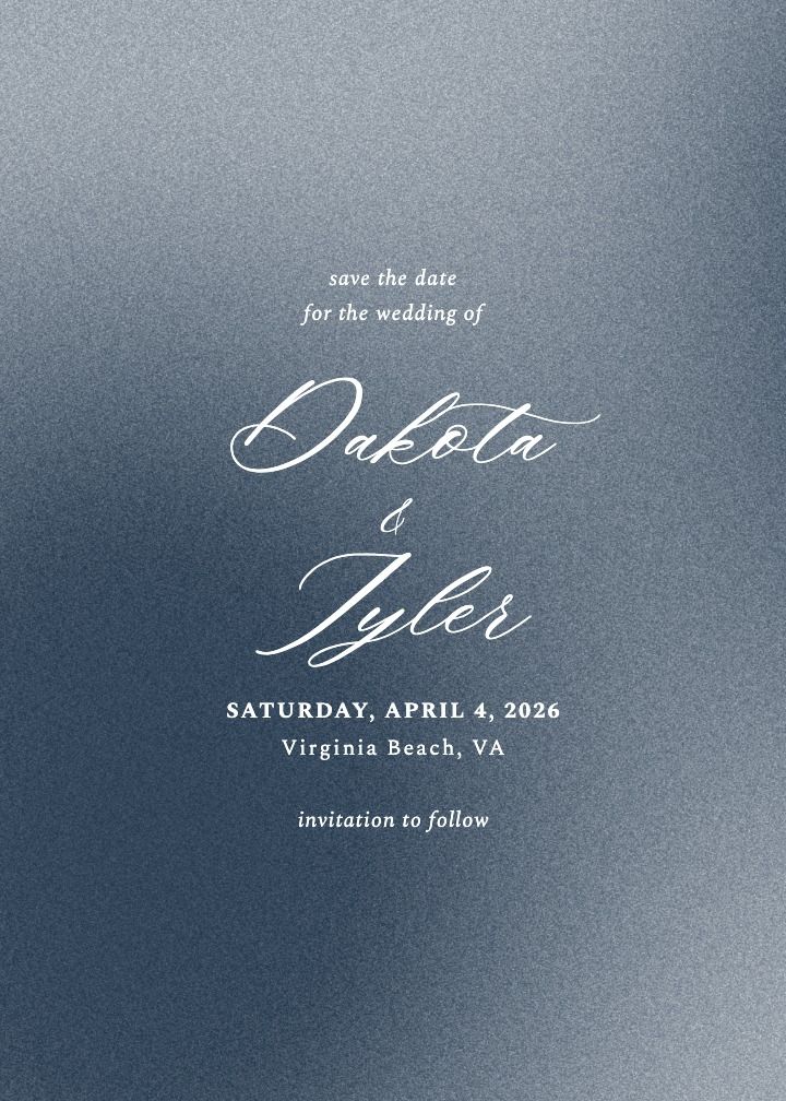 Save the Date Card