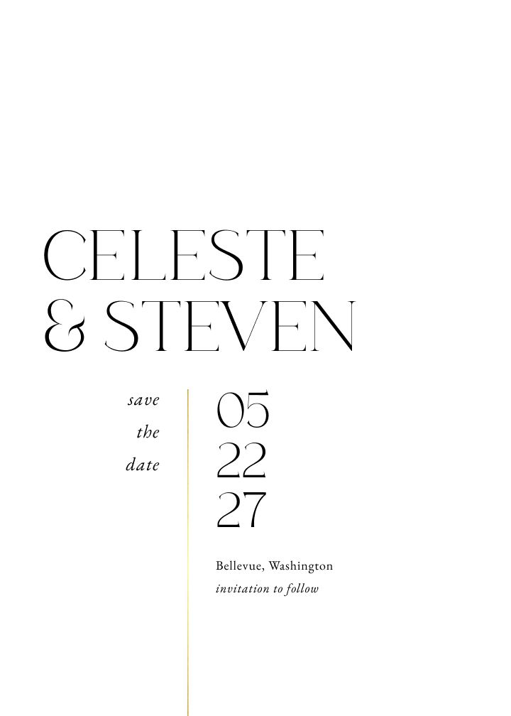 Save the Date Card
