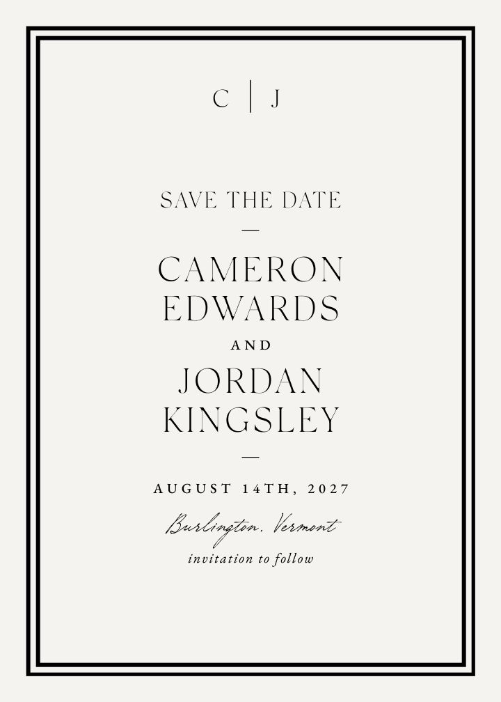 Save the Date Card
