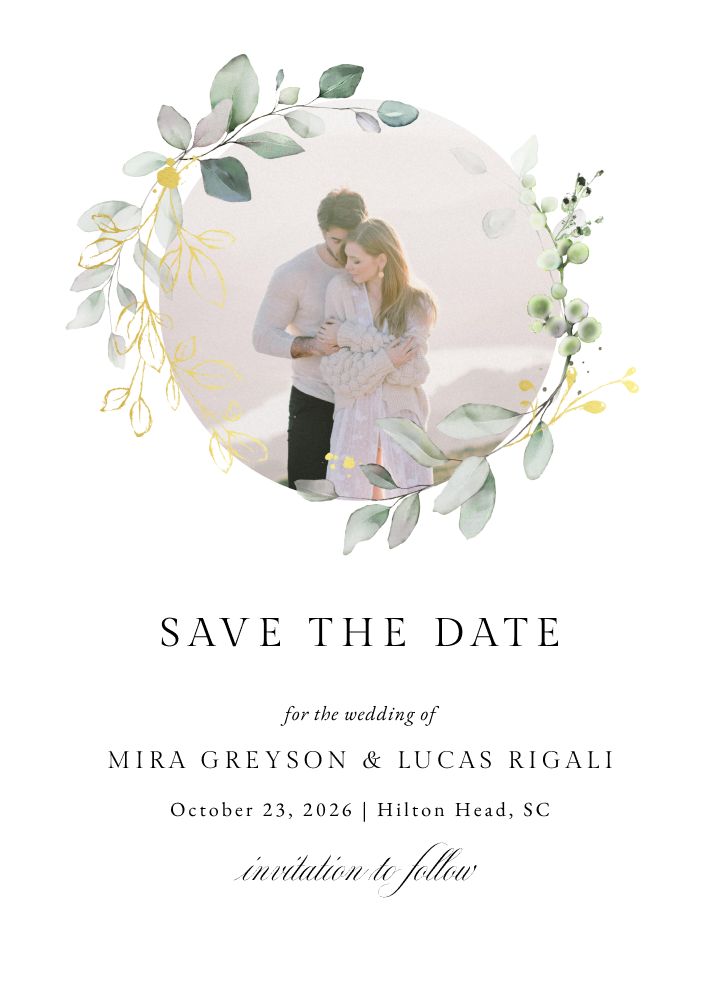 Save the Date Card