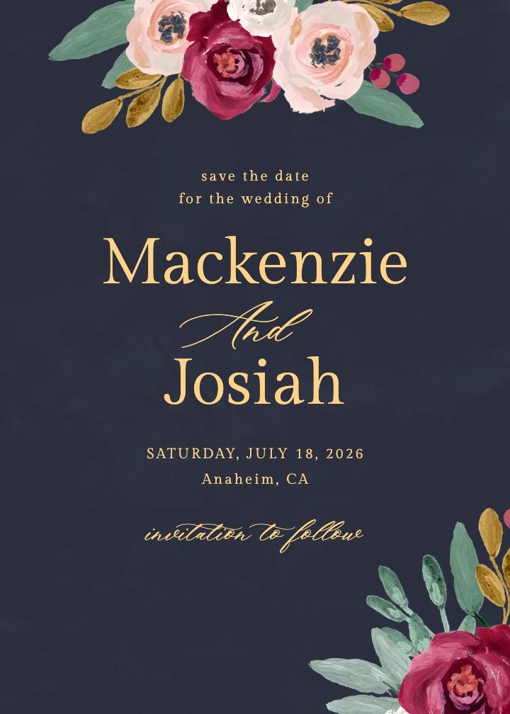 Save the Date Card