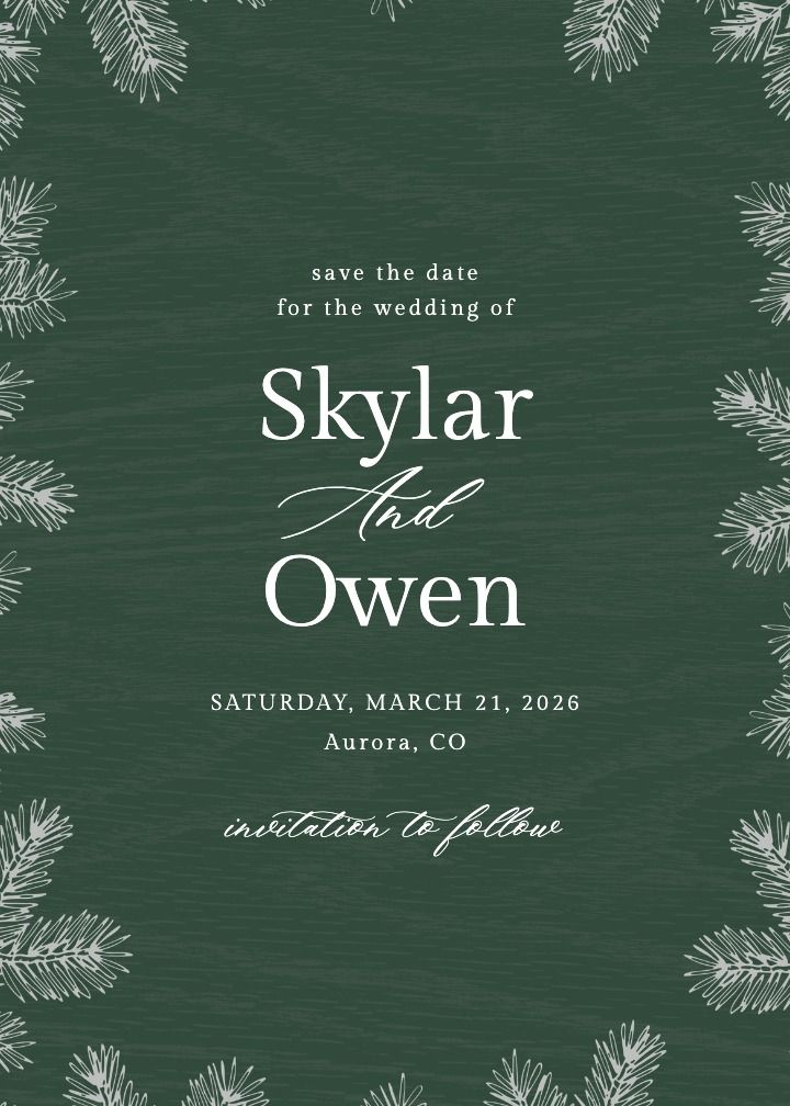 Save the Date Card