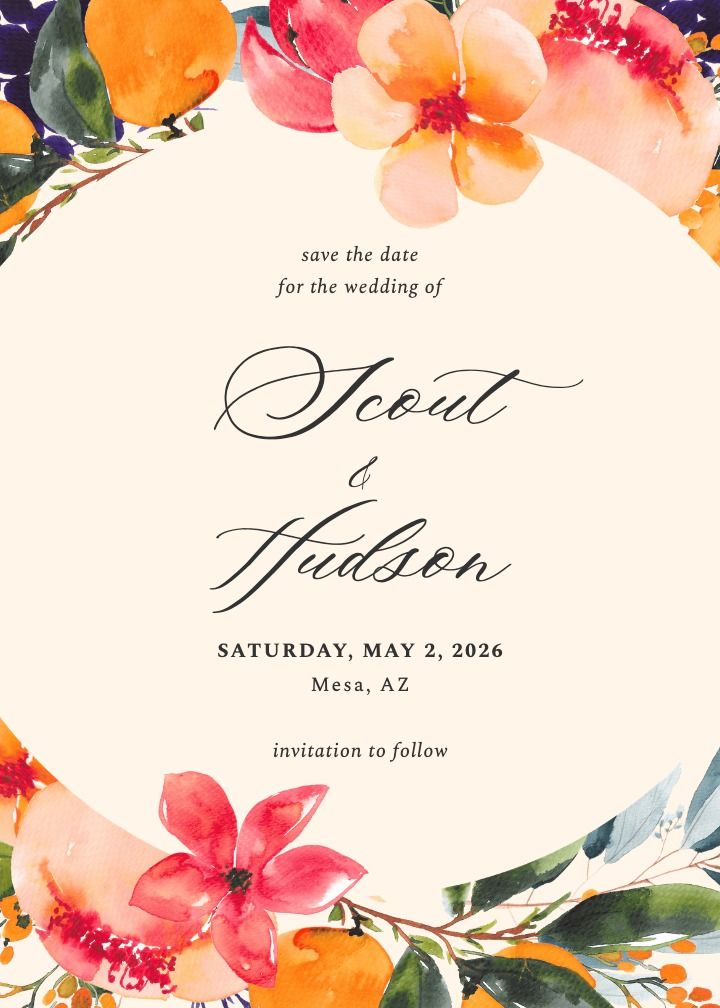 Save the Date Card