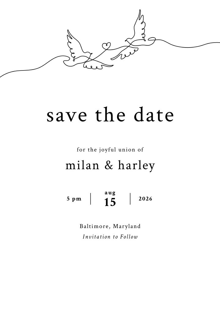 Save the Date Card