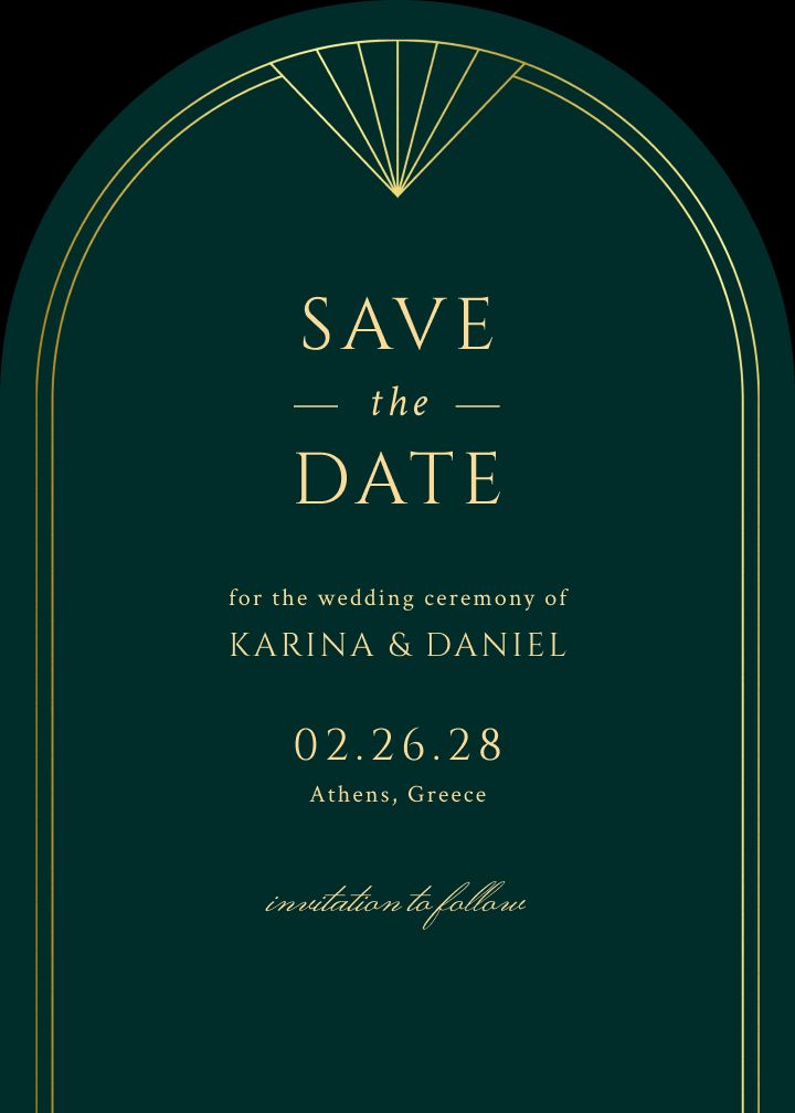 Save the Date Card
