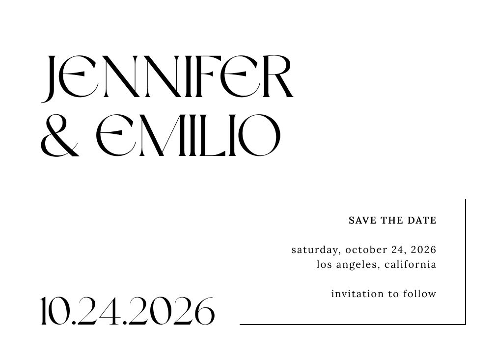 Save the Date Card